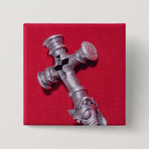 Viking amulet in the shape of a cross 15 cm square badge
