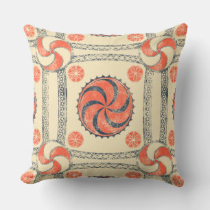 Viking Amulet Solar Sign Throw Pillow