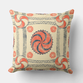 Viking Amulet Solar Sign Throw Pillow