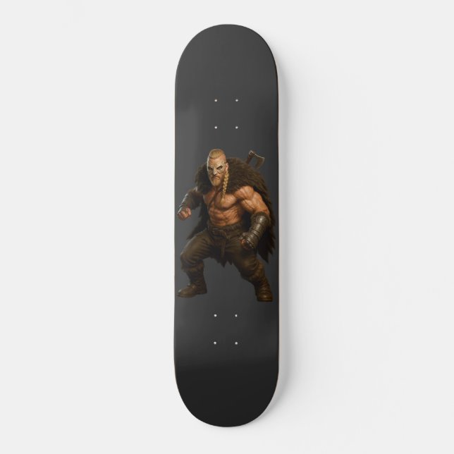 Viking Barbarian Hero Skateboard (Front)