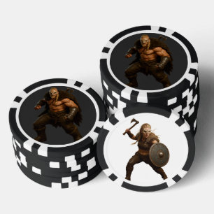 Viking Barbarian Heroes Poker Chips