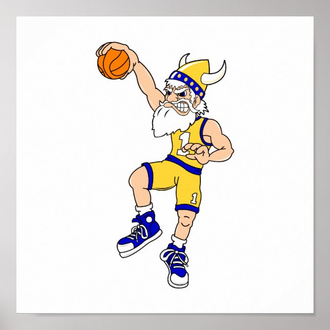 Viking basketball slam poster (Front)