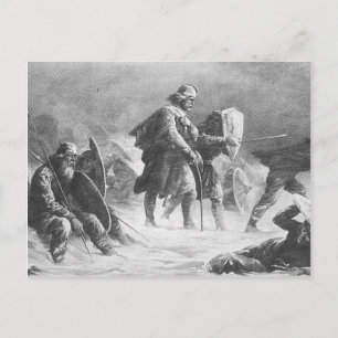 Viking Battle by Knud Bergslien Postcard