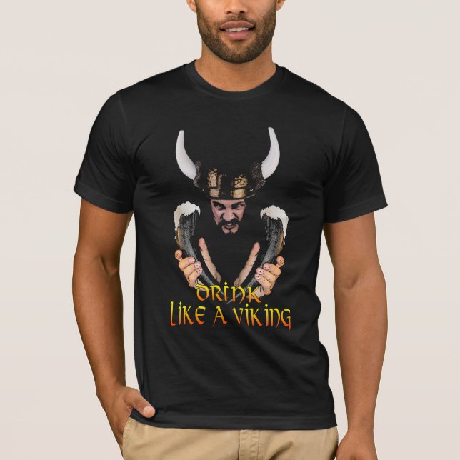 Viking Beer Drinker Shirt (Front)