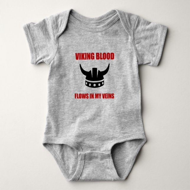 Viking Blood Baby Bodysuit (Front)