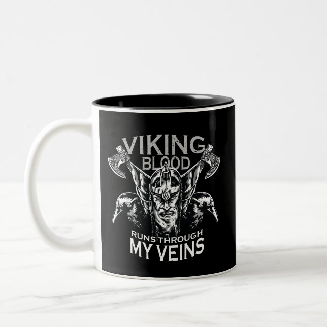 Viking blood Two-Tone coffee mug (Left)