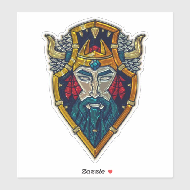 Viking blue beard metallic look (Sheet)