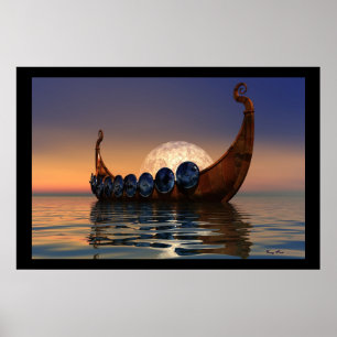 VIKING BOAT 2 PRINT