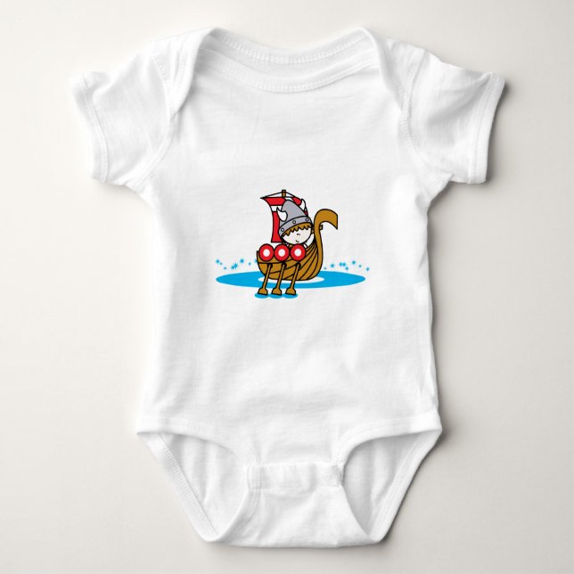Viking Boy Baby Bodysuit (Front)