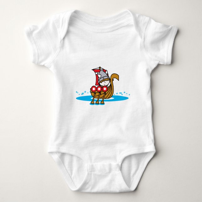 Viking Boy Baby Bodysuit (Front)