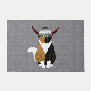 Viking Calico Cat Doormat