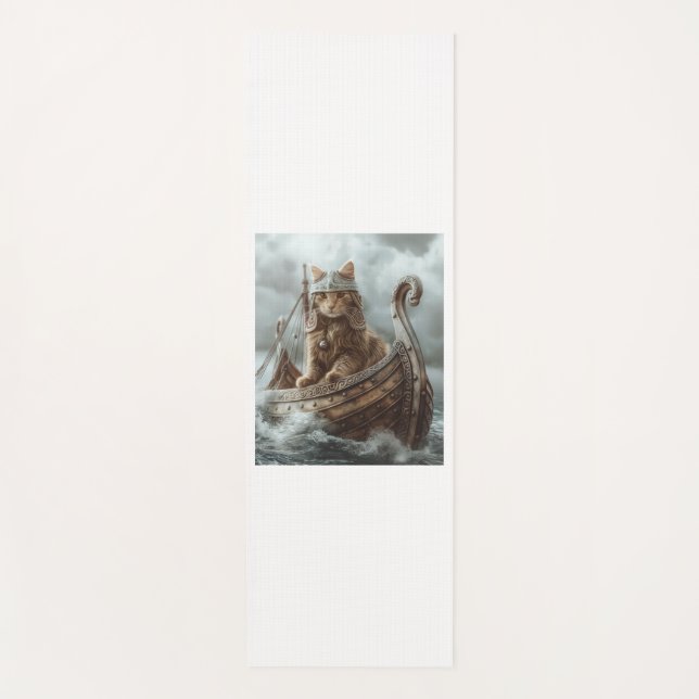 Viking Cat Yoga Mat (Front)