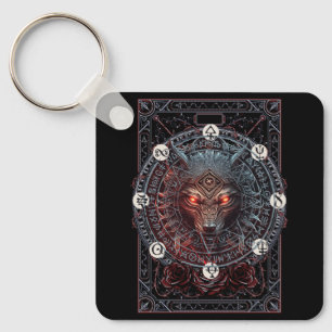 Viking Celtic Fenrir Wolf Brand Norse Mythology Wo Key Ring