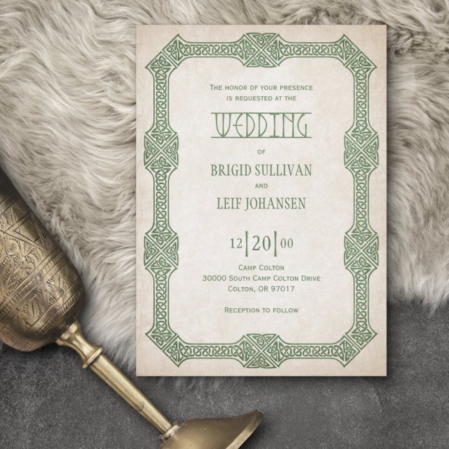 Viking Celtic Gamer Wedding Invitation (Creator Uploaded)