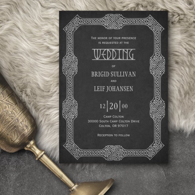 Viking Celtic Gamer Wedding Invitation (Creator Uploaded)