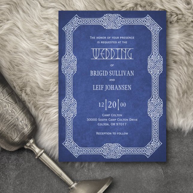 Viking Celtic Gamer Wedding Invitation (Creator Uploaded)