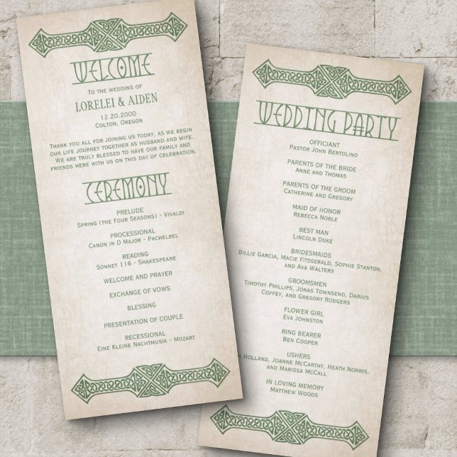 Viking Celtic Gamer Wedding Program (Creator Uploaded)