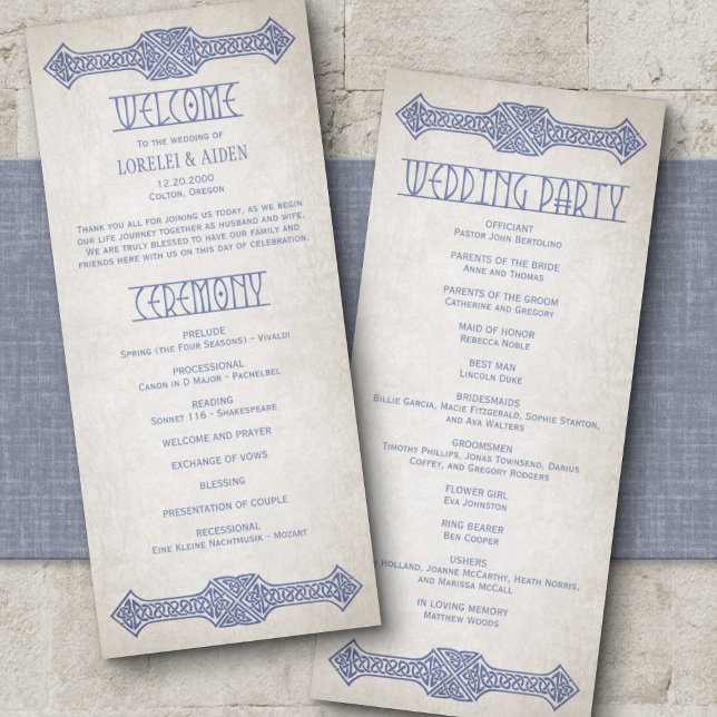 Viking Celtic Gamer Wedding Program (Creator Uploaded)