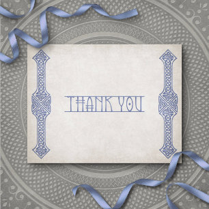 Viking Celtic Gamer Wedding Thank You Card