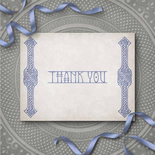 Viking Celtic Gamer Wedding Thank You Card (Creator Uploaded)