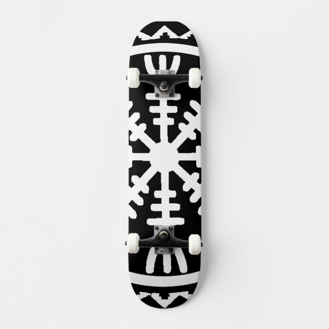 Viking Celtic Helm of Awe Skateboard (Front)