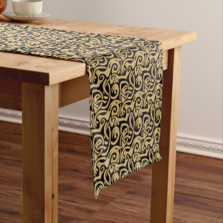 Viking Celtic Intertwining Animal Pattern Fabric Short Table Runner