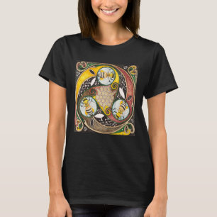 Viking Celtic Knotwork Triple Celtic Spiral Bees T-Shirt