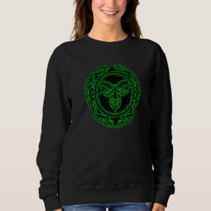 Viking Celtic Ram Aries Zodiac  1 Sweatshirt