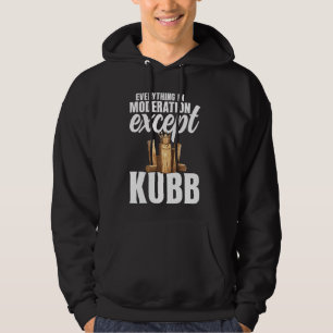 Viking Chess Lawn Game Set Kubb Yard Game King Kub Hoodie