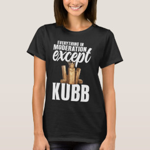 Viking Chess Lawn Game Set Kubb Yard Game King Kub T-Shirt