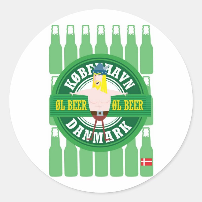 Viking Classic Round Sticker (Front)