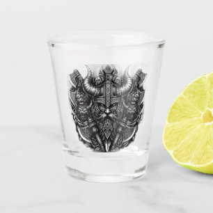 Viking design shot glass