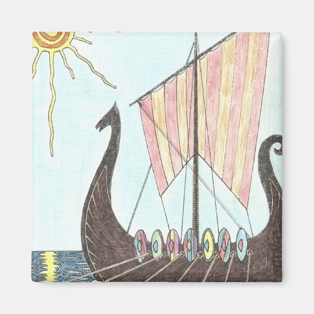 VIKING DRAGONBOAT magnet (Front)
