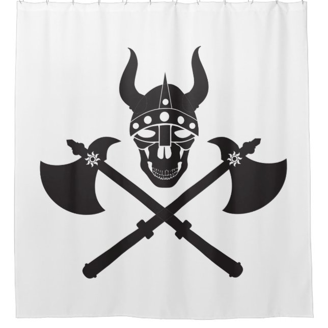 Viking emblem shower curtain (Front)