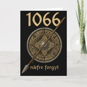 Viking England Medievalist 1066 Naefre Forgyt Neve Card