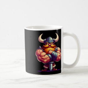 Viking Flexing Muscles Fan Lover Bodybuilding Gym Coffee Mug