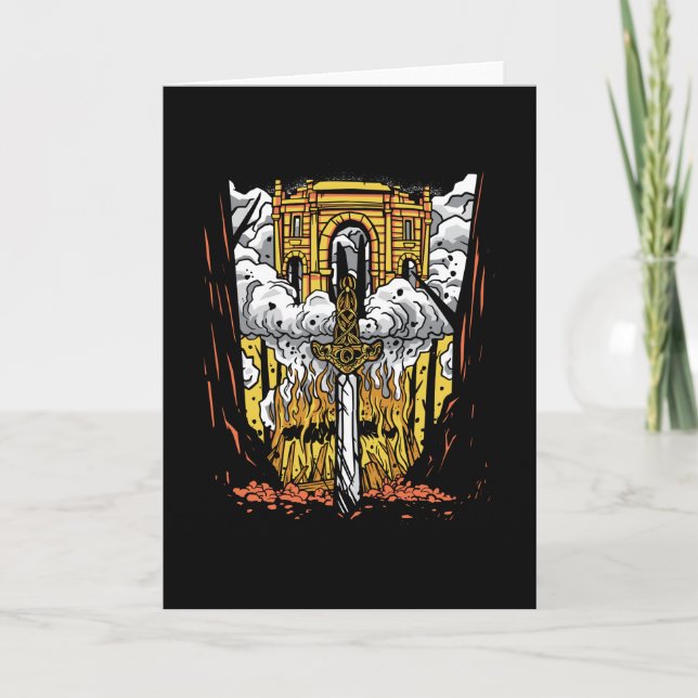 Viking Funeral Card (Front)