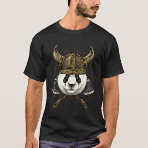 Viking Giant Panda Bear Renaissance Norse Pagan Va T-Shirt