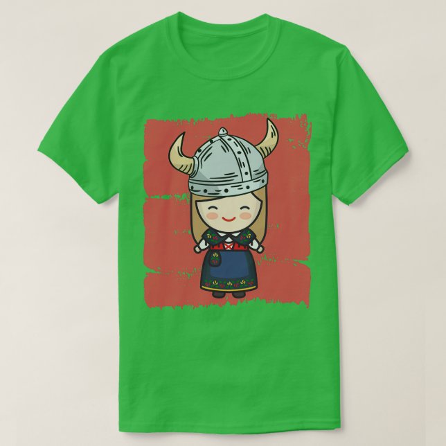 Viking Girl T-Shirt (Design Front)