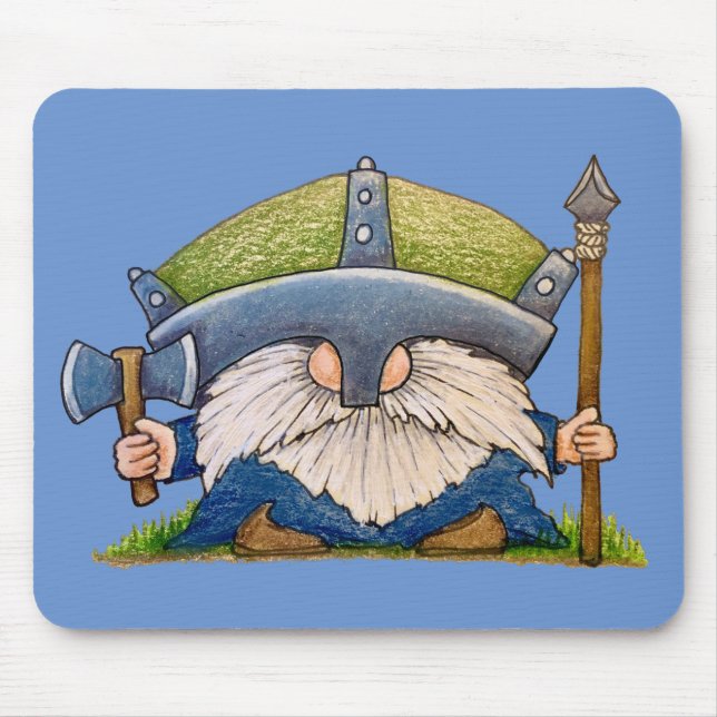 Viking Gnome Mouse Pad (Front)