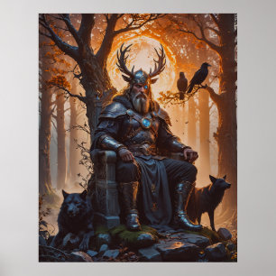 Viking God Odin  Poster