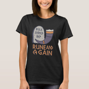 Viking Gym Rune And Gain Fitness Saying For Muscle T-Shirt