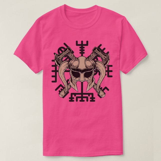 Viking helmet and futhark Classic TShirt (Design Front)