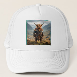 Viking Highland Cow, Trucker Hat