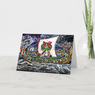 Viking Holiday Basset Card