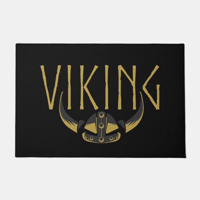 Viking Horned Helmet Doormats (Front)