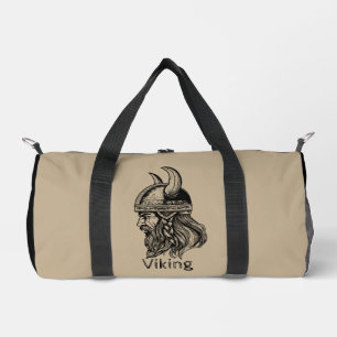 Viking in a helmet duffle bag