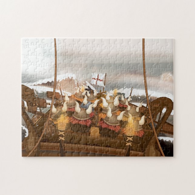 Viking Invasion Fleet Jigsaw Puzzle (Horizontal)