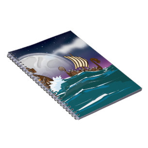Viking Invasion Fleet Spiral Notebook