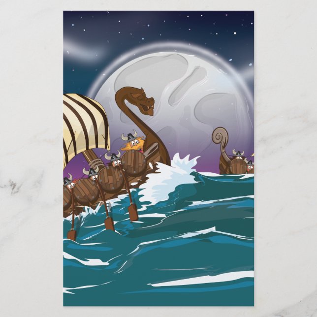 Viking Invasion Fleet Stationery (Front)